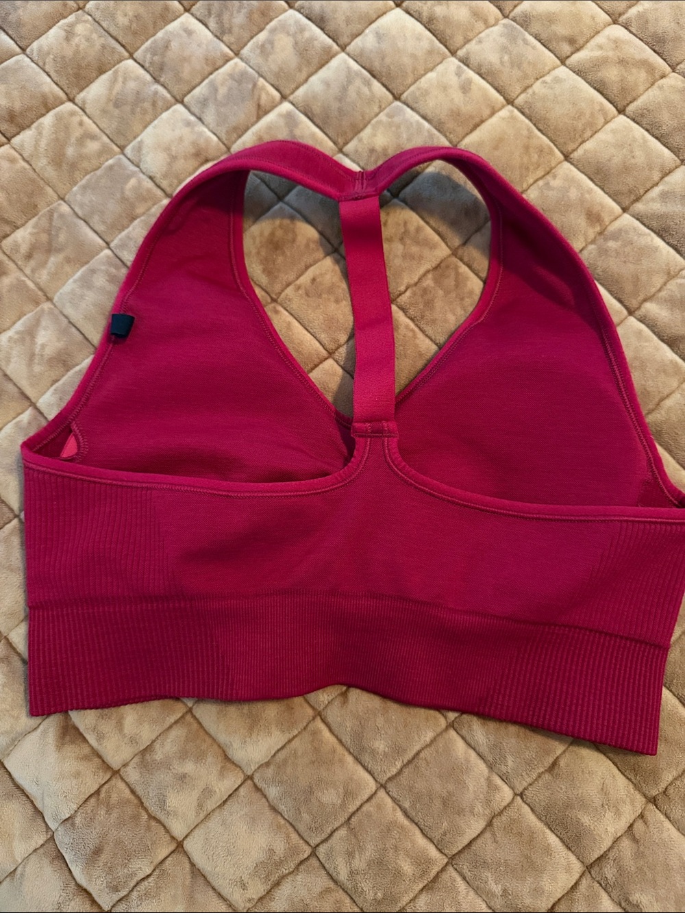 Oner Active Classic Seamless 2.0 V-Neck Bralette | Red Wine Marl - Picture 2 of 3